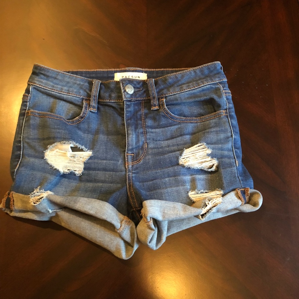 Pacsun light blue booty shorts!